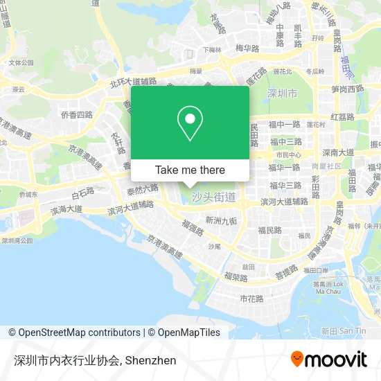 深圳市内衣行业协会 map
