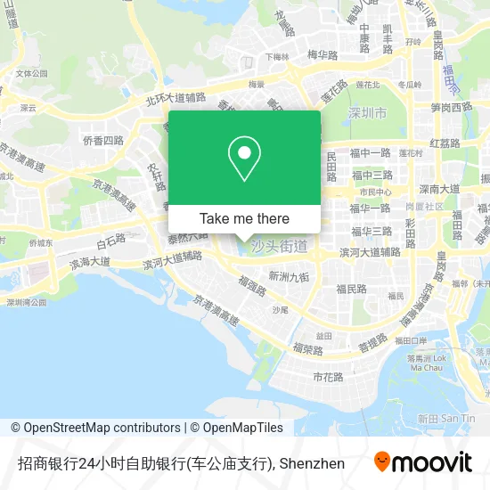 招商银行24小时自助银行(车公庙支行) map