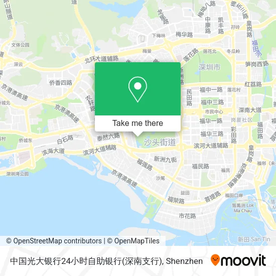 中国光大银行24小时自助银行(深南支行) map