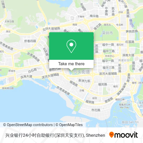 兴业银行24小时自助银行(深圳天安支行) map