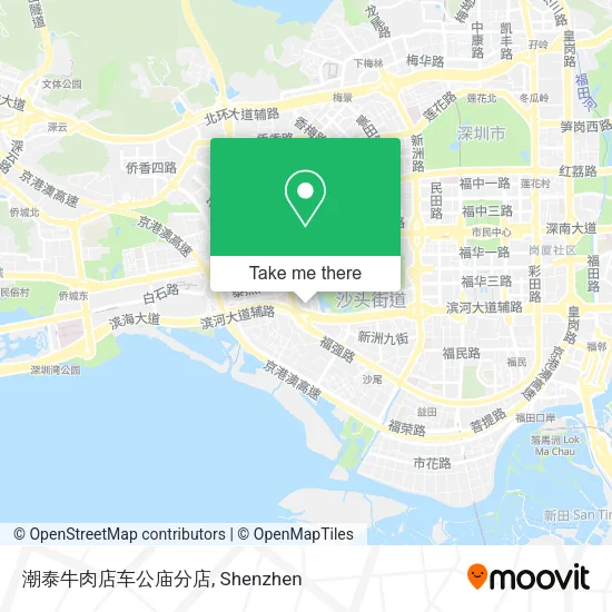 潮泰牛肉店车公庙分店 map