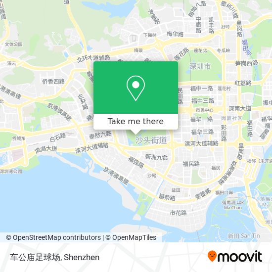 车公庙足球场 map
