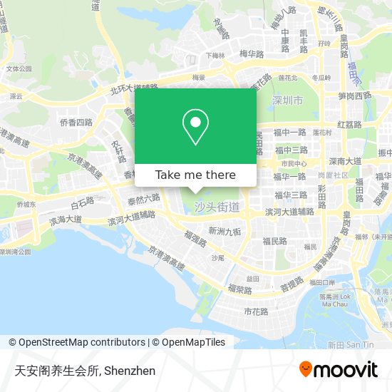 天安阁养生会所 map