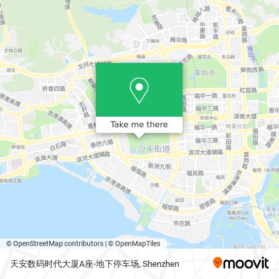 天安数码时代大厦A座-地下停车场 map