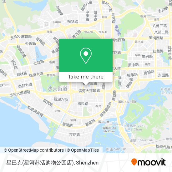 星巴克(星河苏活购物公园店) map