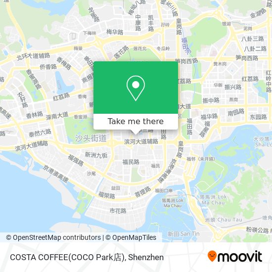 COSTA COFFEE(COCO Park店) map