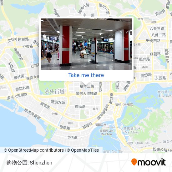 购物公园 map