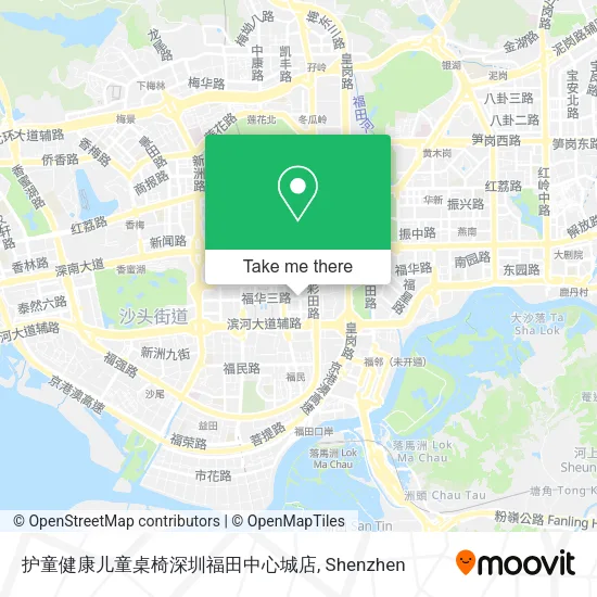 护童健康儿童桌椅深圳福田中心城店 map