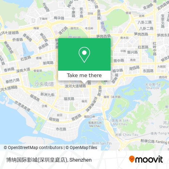 博纳国际影城(深圳皇庭店) map