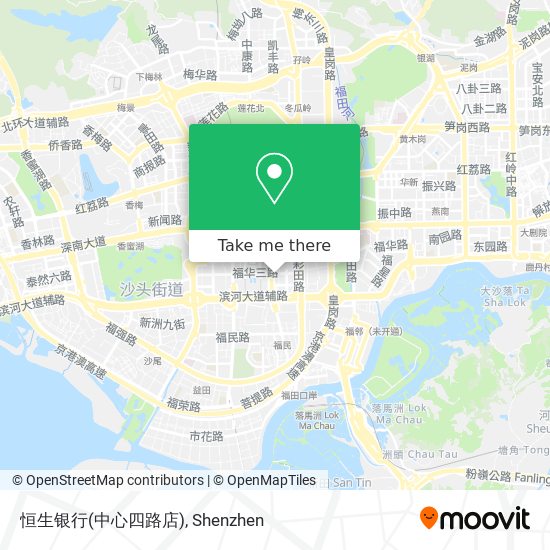 恒生银行(中心四路店) map