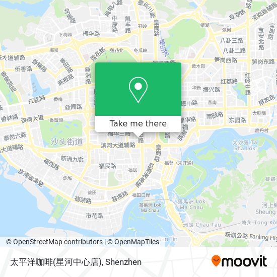 太平洋咖啡(星河中心店) map