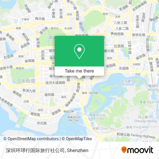 深圳环球行国际旅行社公司 map
