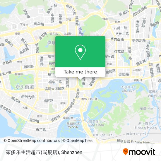 家多乐生活超市(岗厦店) map