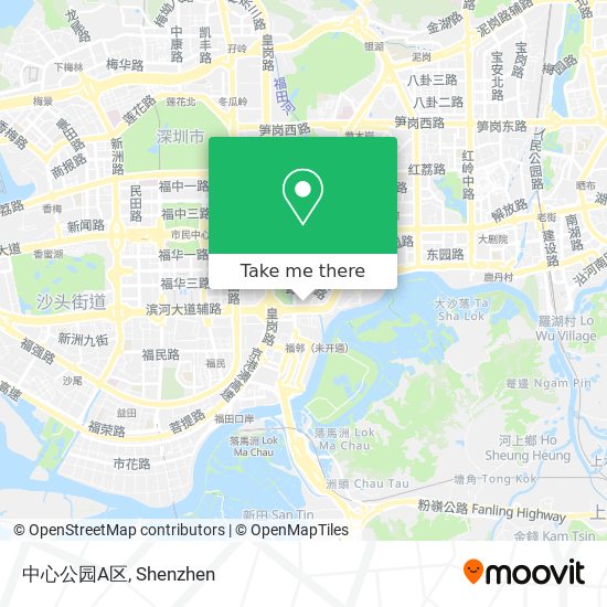 中心公园A区 map
