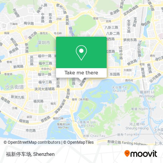 福新停车场 map