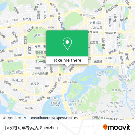 恒发电动车专卖店 map