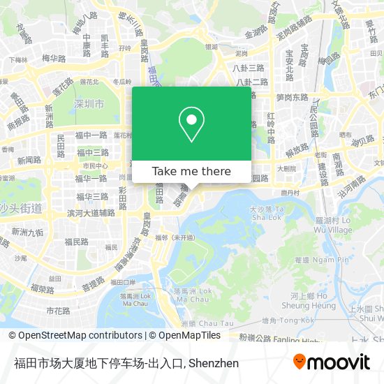 福田市场大厦地下停车场-出入口 map