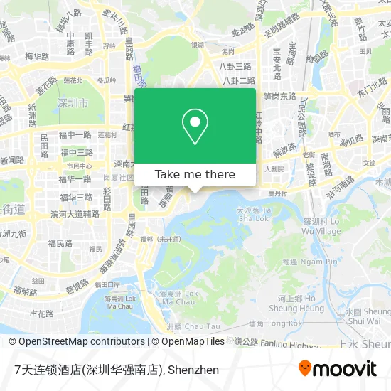 7天连锁酒店(深圳华强南店) map