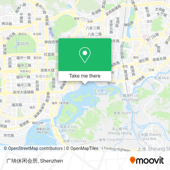 广纳休闲会所 map