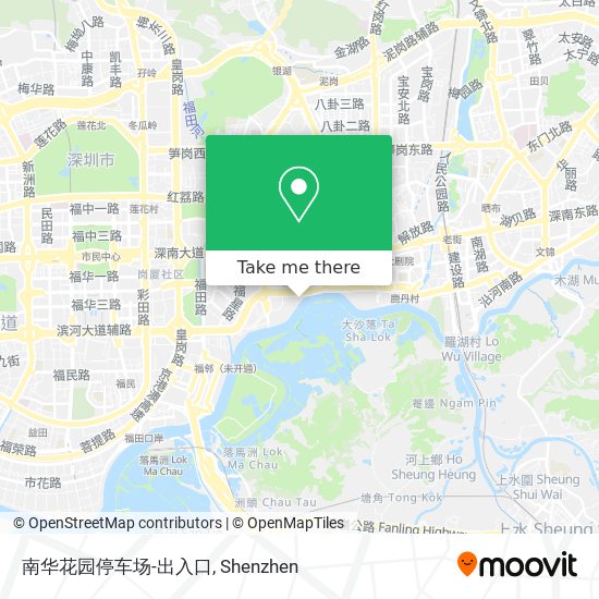 南华花园停车场-出入口 map