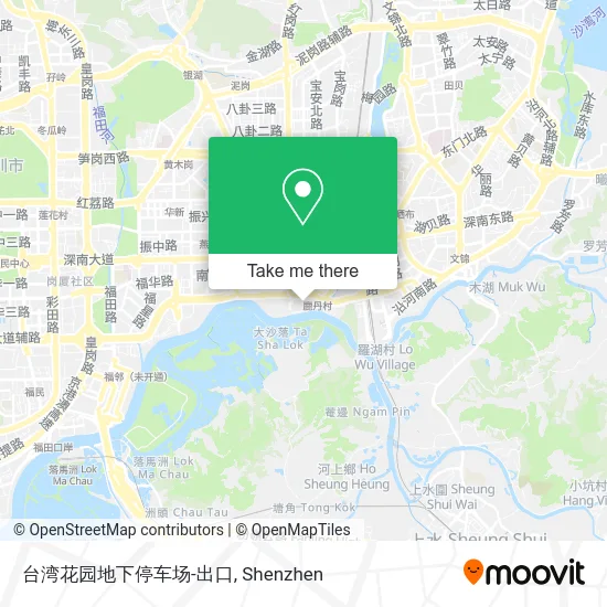 台湾花园地下停车场-出口 map