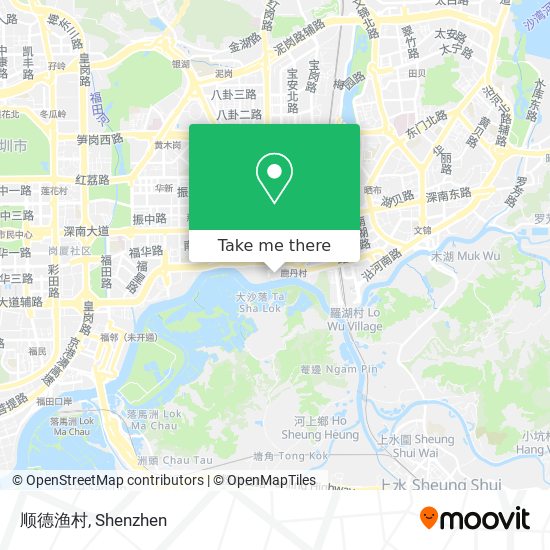顺德渔村 map
