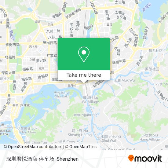 深圳君悦酒店-停车场 map