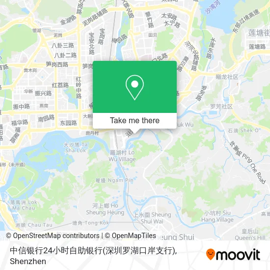 中信银行24小时自助银行(深圳罗湖口岸支行) map