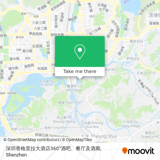 深圳香格里拉大酒店360°酒吧、餐厅及酒廊 map