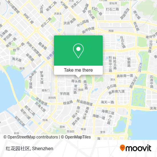 红花园社区 map