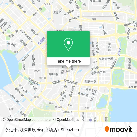 永远十八(深圳欢乐颂商场店) map