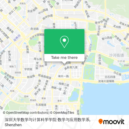 深圳大学数学与计算科学学院-数学与应用数学系 map