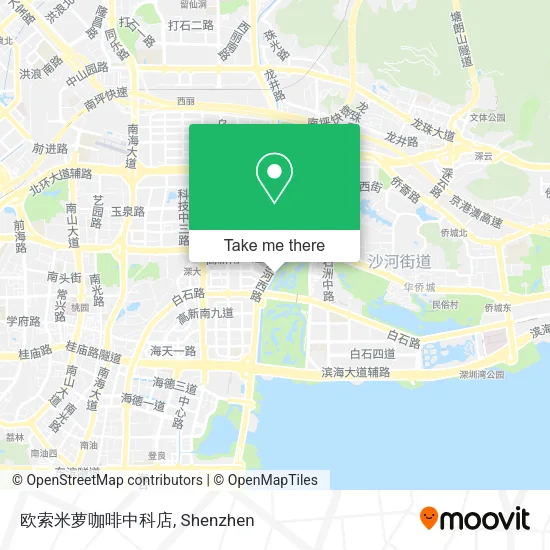 欧索米萝咖啡中科店 map