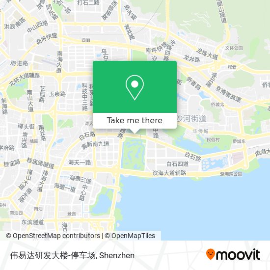 伟易达研发大楼-停车场 map