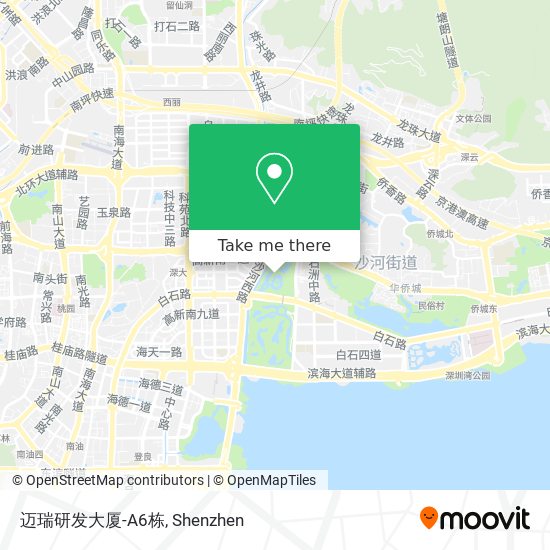 迈瑞研发大厦-A6栋 map