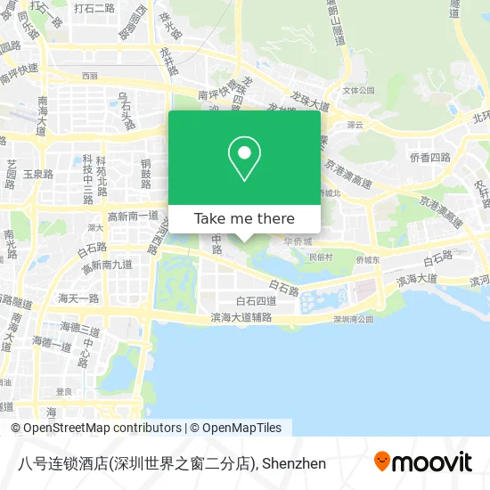 八号连锁酒店(深圳世界之窗二分店) map