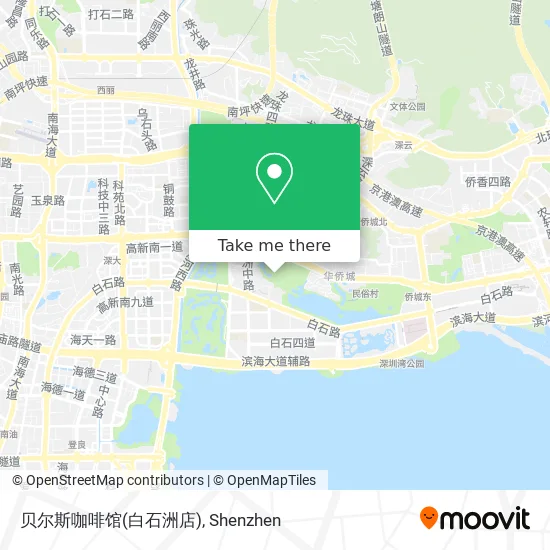 贝尔斯咖啡馆(白石洲店) map