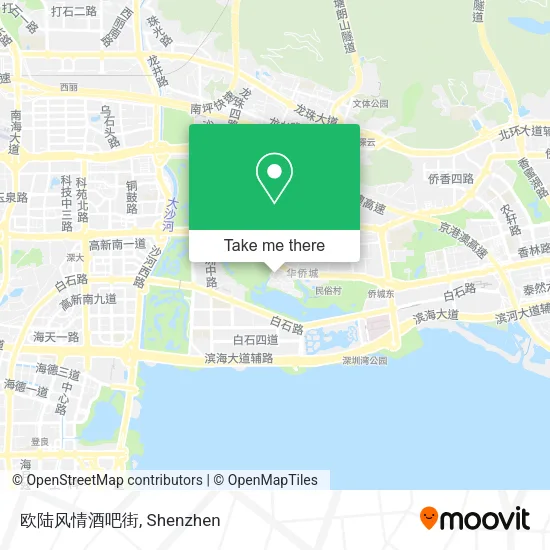 欧陆风情酒吧街 map