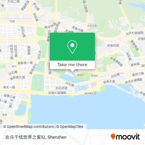 欢乐干线世界之窗站 map