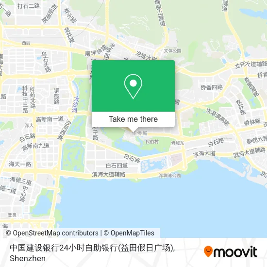 中国建设银行24小时自助银行(益田假日广场) map