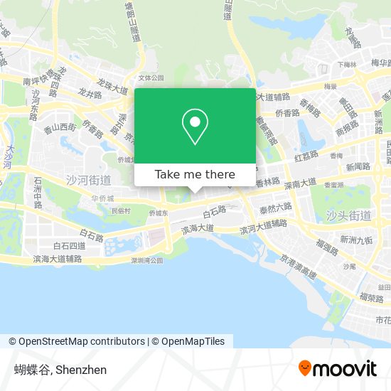 蝴蝶谷 map