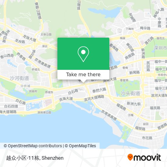 越众小区-11栋 map