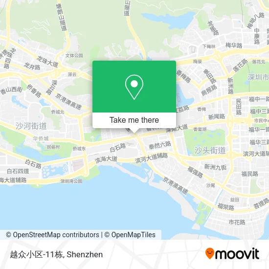 越众小区-11栋 map