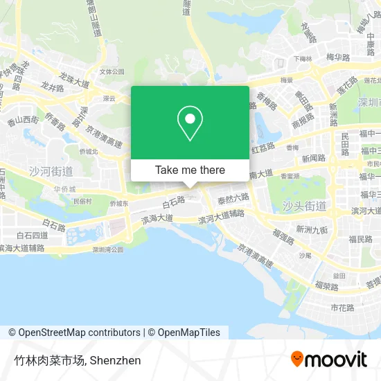 竹林肉菜市场 map