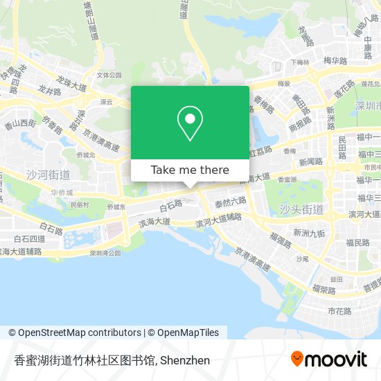 香蜜湖街道竹林社区图书馆 map