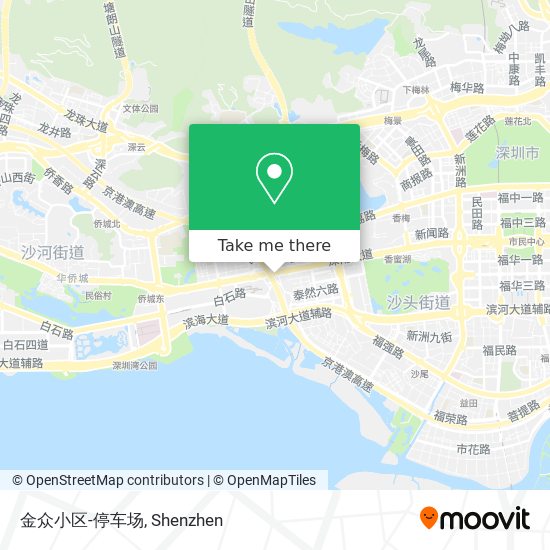 金众小区-停车场 map