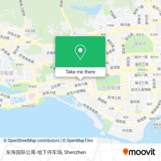 东海国际公寓-地下停车场 map