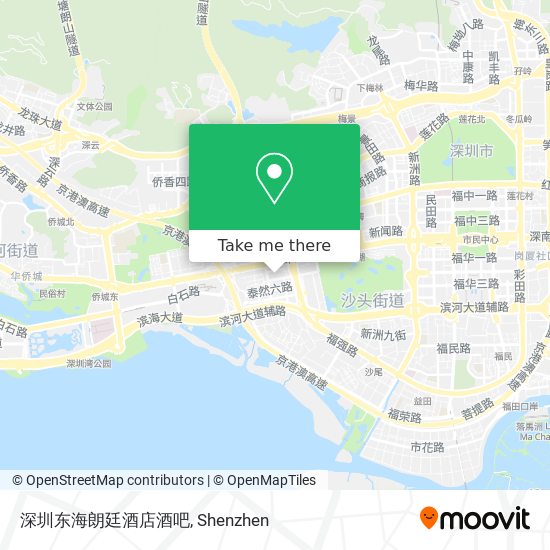 深圳东海朗廷酒店酒吧 map