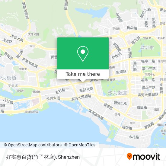 好实惠百货(竹子林店) map