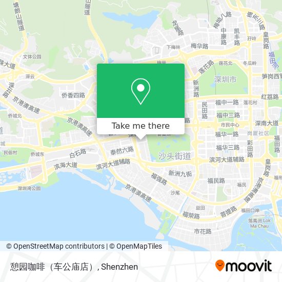 憩园咖啡（车公庙店） map